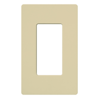 Placa de pared 1 espacio, para atenuador (dimmer), switch ó control remoto inalámbrico LUTRON.