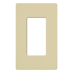 Placa de pared 1 espacio, para atenuador (dimmer), switch ó control remoto inalámbrico LUTRON.