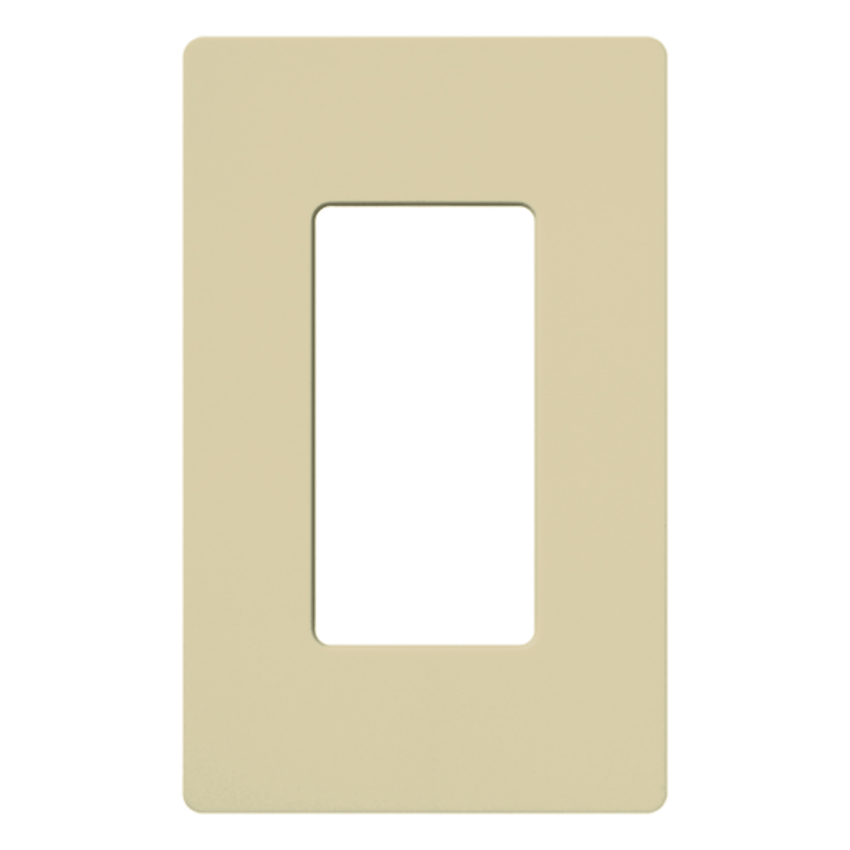 Placa de pared 1 espacio, para atenuador (dimmer), switch ó control remoto inalámbrico LUTRON.