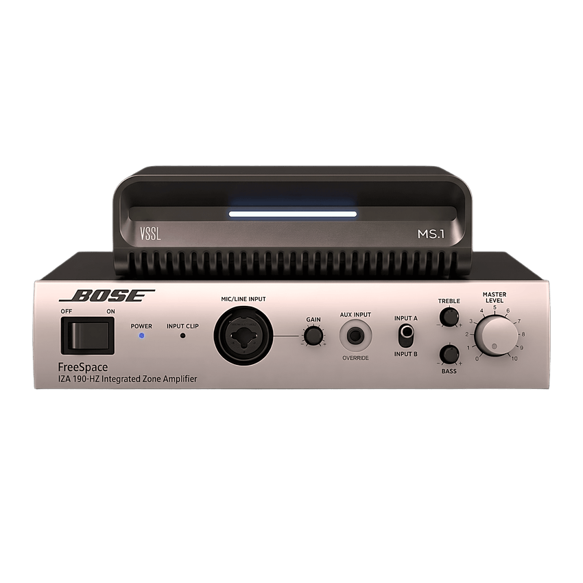 KIT Amplificador IZA190HZ y Streamer de Audio Modular MS.1 | PoE + USB-C | HDMI eARC + Óptica + RCA | Bluetooth LE Audio | WiFi | Control4-Crestron-Elan-RTI-URC-Savant-Lutron | AirPlay2-GoogleCast-SpotifyConnect
