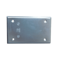 Tapa Ciega Rectangular / 4 Diámetros.