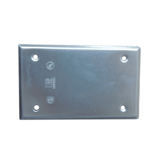 Tapa Ciega Rectangular / 4 Diámetros.