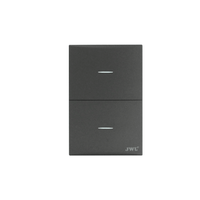 Placa con 2 Interruptores Sencillos  10 A 127 V  60 Hz.