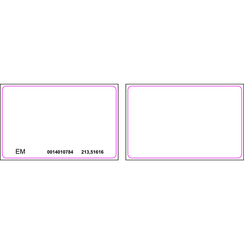 Tarjeta de Proximidad PROX EM 125 Khz / Imprimible Ambos Lados / PVC Blanco / Control de Acceso Hikvision