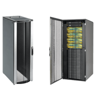 Gabinete Rack ProLine ConnecTek 42 UR / 2000 x 800 x 1100 mm Con Capacidad 1134 kg  Acero, Color Negro Con Organizadores Laterales Frontal y Traseros Incluidos