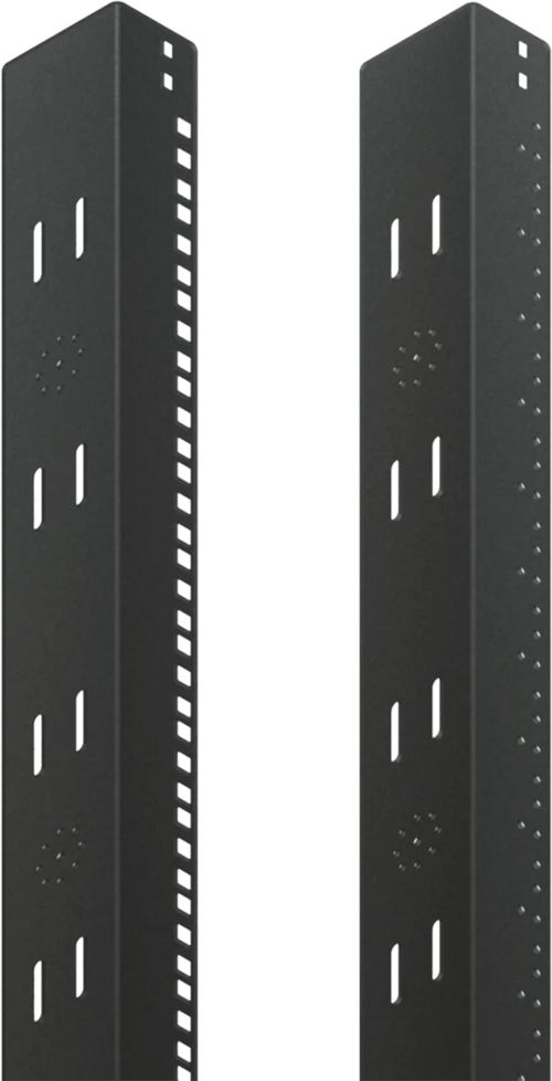 Ángulo de Rack, 19"  Linea SOHO Separación EIA Estándar, Acero Calibre 14/12, Orificios Roscados 10-32, Compatible Gabinetes 700x600mm