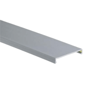 Tapa para Canaleta Ranurada, de 23.9 de Ancho, 1830 mm de Largo, Color Gris