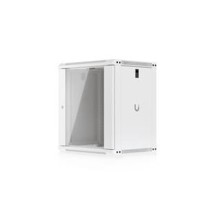 UACC Rack Cabinet 12U (550 x 450 mm) - Gabinete Cerrado para Montaje en Pared con Puerta de Vidrio Templado, Totalmente Ensamblado con Ventiladores Integrados y Paneles Removibles
