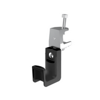 Sujetador STRONGHOLD tipo J (J-Hook), Con Abrazadera de Tornillo para Montaje, Hasta 8 Cables Cat6, Nylon 6.6, Color Negro, 1 pieza