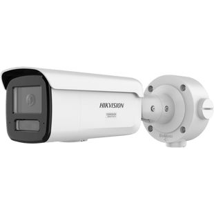 Bala IP 6 Megapixel / Lente 4 mm / Dual Light (60 mts IR + 60 mts Luz Blanca ) / Darkfighter S / Exterior IP67  / WDR 130 dB / 4 Analíticos: AcuSense, Deteccion Facial, Conteo de Personas por Cruce y Zona