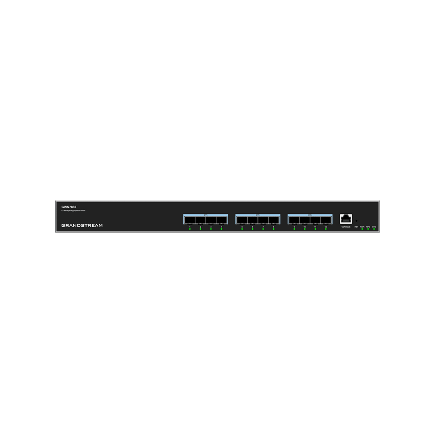 Switch de Agregación Capa 3 / 12 Puertos 10Gigabit SFP+ / QoS Integrada / Soporte IPv6 e IPv4 / Seguridad Avanzada / Stacking /