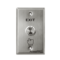 Botón de Cabeza Plana / Exterior IP66 / Estético / Placa de Acero Inoxidable