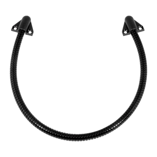 Loop Pasacable Color Negro para Puertas / Acero Inoxidable / Ideal para Control de Acceso / Diseño Elegante / Tapas de Plástico