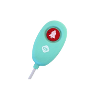 Pulsador de alarma para Terminal de Cama / Sumergible IP66 / LED de Aviso / Desconexión de Cable Alarma / Material Silicona Antibacteriana / Longitud Cable 3 m