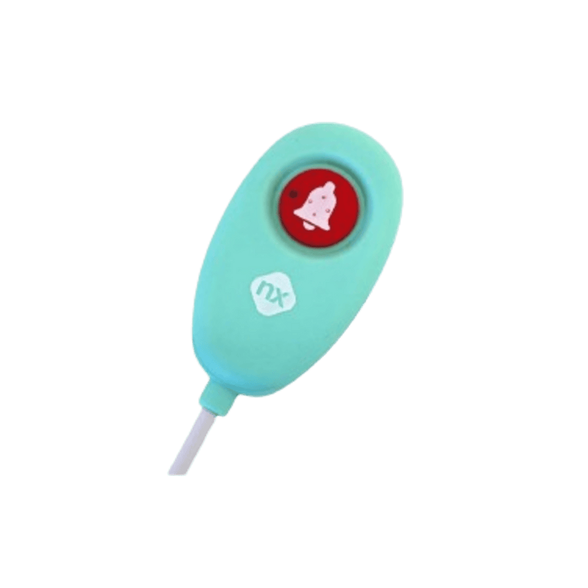 Pulsador de alarma para Terminal de Cama / Sumergible IP66 / LED de Aviso / Desconexión de Cable Alarma / Material Silicona Antibacteriana / Longitud Cable 3 m