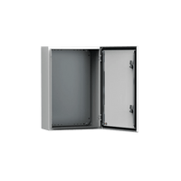 Gabinete de Uso Exterior MAS 600 x 600 x 210 mm NEMA 4/12/13; IP66; IK10 de Acero Dulce 1.5 mm con Platina de Montaje Incluida Color Gris Claro