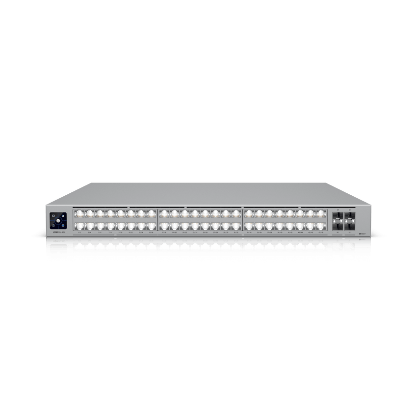 UniFi Switch USW-Pro-XG-48 / Capa 3 / 48 puertos (32 × 10 GbE, 16 × 2,5 GbE) + 4 puertos SFP28 25 G