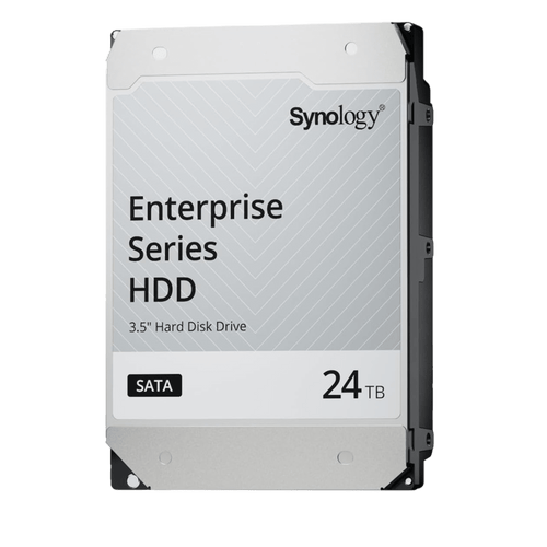 Disco Duro SATA de 3,5" Serie Plus / Capacidad 24TB / Interfaz SATA 6 GB/s / Tecnología CMR / MTBF de 1,2 Millón de Horas / Carga de Trabajo de 180 TB/año / Compatible con Synology DSM