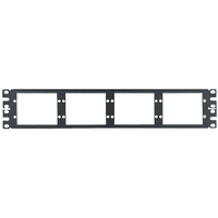 Patch Panel de Fibra Óptica, Para 8 Placas Acopladoras FAP o FMP, Color Negro, 2UR