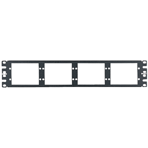 Patch Panel de Fibra Óptica, Para 8 Placas Acopladoras FAP o FMP, Color Negro, 2UR