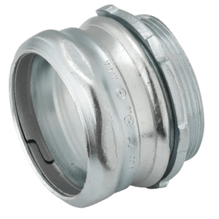 Conector  Compresión de Acero Galvanizado para Pared Delgada de 2 1/2" .
