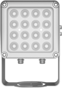 Lampara IR de Luz Continua / 16 Lámparas LED / Distancia Efectiva 16 a 25 metros / Cobertura 40° / Exterior IP66