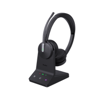 Diadema Inalámbrica Yealink WH64 DECT y Bluetooth con Capacidad de Hasta 32 Horas de Conversación