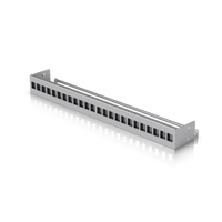 UACC Rack Patch Panel Blank 24 Puertos - Panel Patch Keystone 1U con Barra de Gestión de Cables y Estética Uniforme