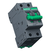 Protección Térmica/ Interruptor 2P, 20 A,  Corriente Directa  800 Vcc para Aplicación Fotovoltaica Montaje Riel DIN