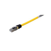 Patch Cord Cat6A, Blindado S/FTP, CM/LS0H, 2 m., Color Amarillo