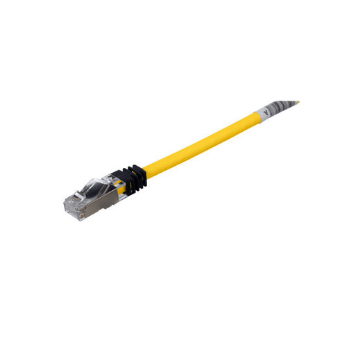 Patch Cord Cat6A, Blindado S/FTP, CM/LS0H, 2 m., Color Amarillo