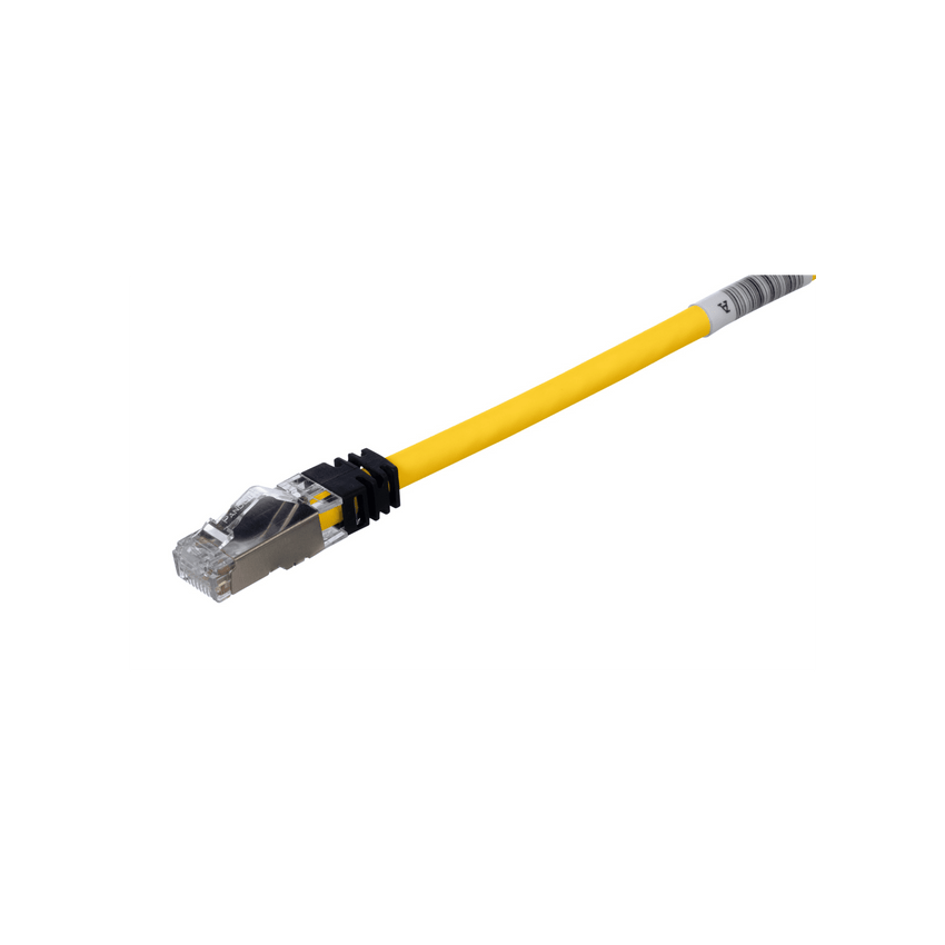 Patch Cord Cat6A, Blindado S/FTP, CM/LS0H, 2 m., Color Amarillo