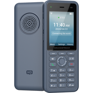 Teléfono IP Wi-Fi Inalámbrico WP836 / Wi-Fi 6 Doble Banda / IP69K Resistente a Exteriores / Batería 3000 mAh / 4 Conferencias / Bluetooth Integrado / USB Tipo C / Compatibilidad con Códec Opus HD
