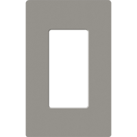 Placa de pared 1 espacio, para atenuador (dimmer), apagador ó control remoto inalámbrico LUTRON.