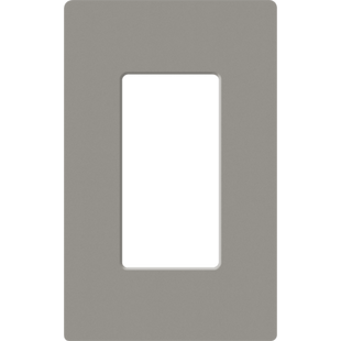 Placa de pared 1 espacio, para atenuador (dimmer), apagador ó control remoto inalámbrico LUTRON.