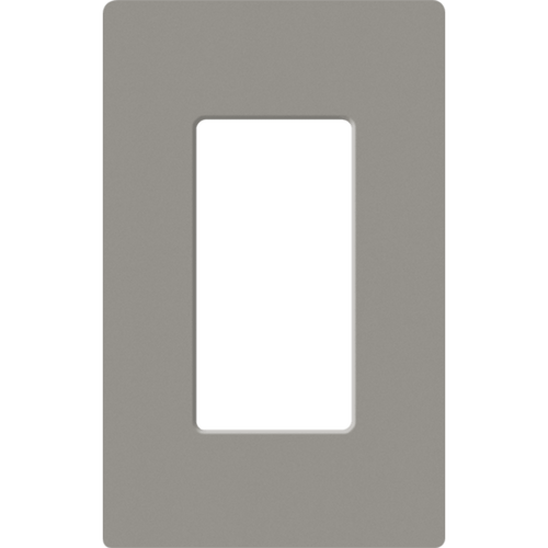 Placa de pared 1 espacio, para atenuador (dimmer), apagador ó control remoto inalámbrico LUTRON.