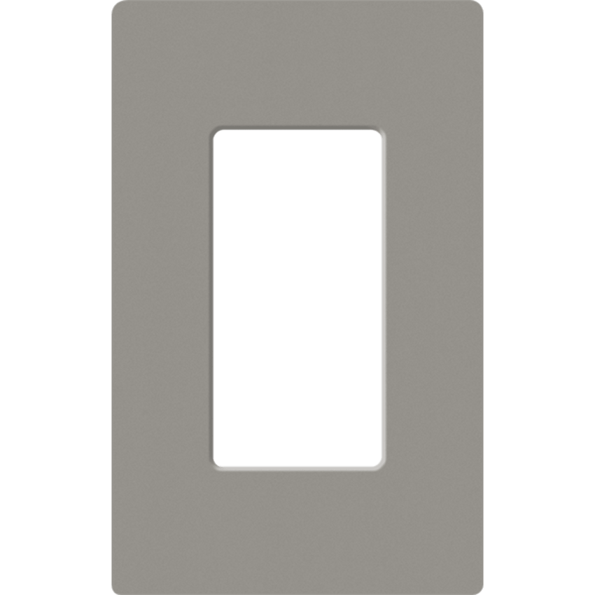 Placa de pared 1 espacio, para atenuador (dimmer), apagador ó control remoto inalámbrico LUTRON.