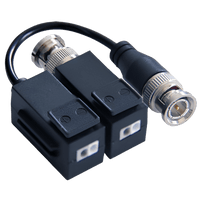 Kit de Transceptor (Balluns) TURBOHD con Boton Push / Hasta 8 MP (4K) / 100% Cobre / Soporta HD-TVI / AHD / CVI / CVBS / Audio por Coaxitron / Datos para Menu de Configurar de Cámaras