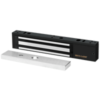 Chapa Magnética  600 Lbs / Led de Estatus / Color Negro /  Libre de Magnetismo Residual / Sensor de Adherencia / Diseño Elegante