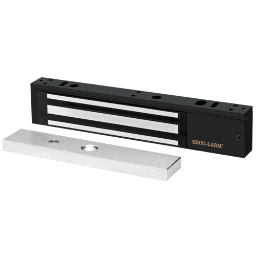 Chapa Magnética  600 Lbs / Led de Estatus / Color Negro /  Libre de Magnetismo Residual / Sensor de Adherencia / Diseño Elegante