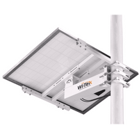 Soporte/Montaje para Panel Solar WI-BRKP133 para Postes / Estructura Galvanizada SGCC 2 mm / Ajuste Ángulo 0-75° / Compatible Postes Redondos 76-133 mm y Cuadrados 50-130 mm / Paneles hasta 900 mm Ancho y 35 mm Grosor / Resistente Corrosi&o