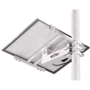 Soporte/Montaje para Panel Solar WI-BRKP133 para Postes / Estructura Galvanizada SGCC 2 mm / Ajuste Ángulo 0-75° / Compatible Postes Redondos 76-133 mm y Cuadrados 50-130 mm / Paneles hasta 900 mm Ancho y 35 mm Grosor / Resistente Corrosi&o