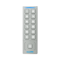 Teclado Autónomo / Diseño Slim Metálico / 1000 Tarjetas y Contraseñas /  Exterior IP65 / Lector de Tarjetas Prox EM / Salida Wiegand