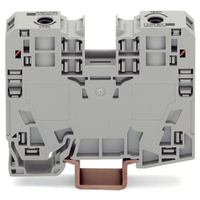 Borna de Paso / 2 Conductores / 35 mm² / POWER CAGE CLAMP / Montaje en Carril DIN 35 x 15 / Poliamida (PA66) / Gris / Tensión 1000 V / Corriente 125 A