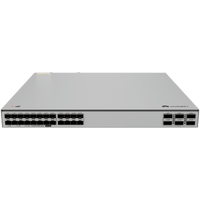Switch 10GE Core / 24 Puertos 10GE SFP+ / 6 Puertos 100GE QSFP28 / Switching 1680 Gbps / Forwarding 1250 Mpps / iStack / Gestión Cloud / SME