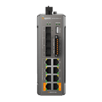 Switch de Red SP3012FM-L2(V3) / 8 Puertos 10/100/1000Mbps PoE / 4 Puertos SFP 1000M/2.5Gbps / Capacidad de Conmutación 36Gbps / Alimentación Dual DC / Instalación DIN-rail, Pared o Escritorio / Certificaciones CE, FCC, RoHS, UKCA, RCM
