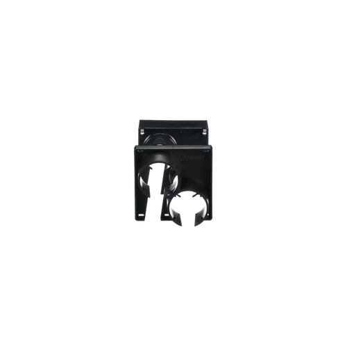 Tapa con 2 Salida a Tubo Corrugado de 1.5in (38mm), Para uso con Canaletas 4X4 FiberRunner™, Color Negro