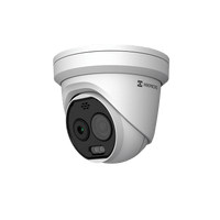 Cámara Turret Térmica/Óptica Bi-Espectral/ 160×120 Térmico + 5MP Óptico / Detección Temperatura -20°C a 150°C / Alarma Incendio y Fumar / VCA3.0 Vehículos 60m Humanos 20m / IP67 -40°C a 65