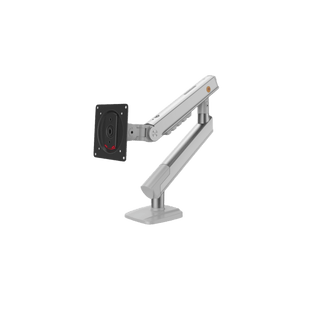 Brazo Ergonómico para Monitor / Soporte 17"-32" / Carga 2-7 kg / Ajuste de Tensión / Rotación ±90° / Instalación Abrazadera o Pasacables