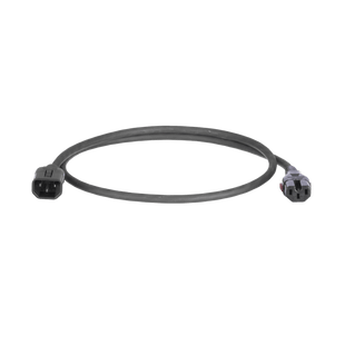 Cable de Alimentación Eléctrica Con Bloqueo Doble de Seguridad, de IEC C14 a IEC C13, 4 ft. de Largo, Color Negro, Paquete de 10 Piezas